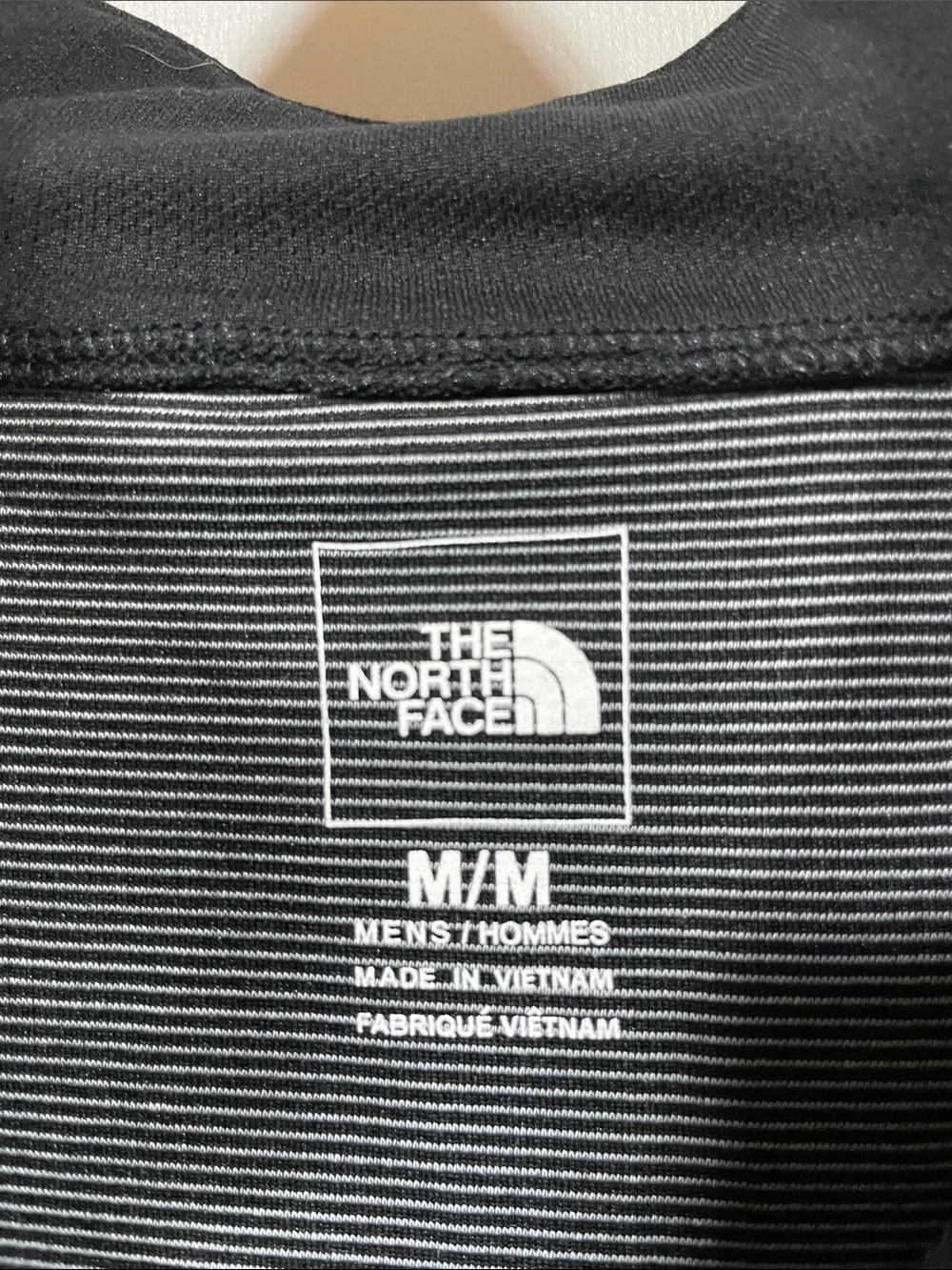 The North Face Black and White Striped Men's Shirt